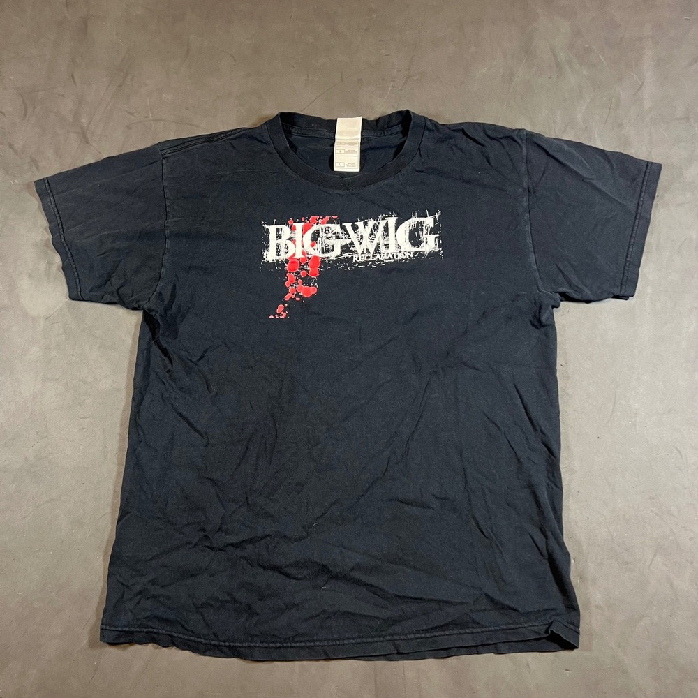 Bigwig Reclamation Tour Bang T Shirt Graphic Men's Size Large Black Y2K 2006